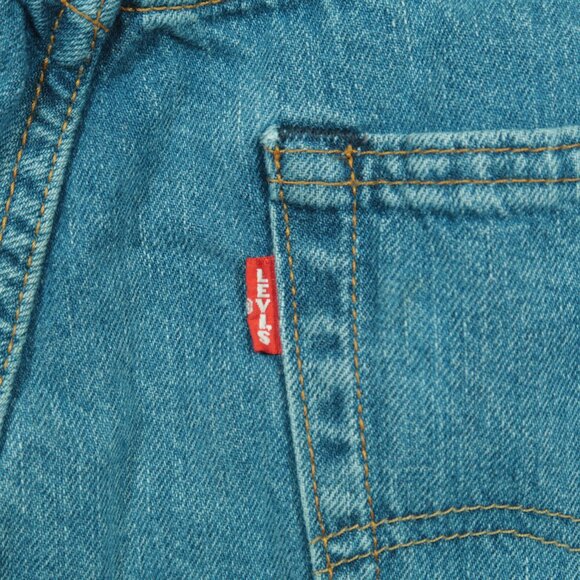 Levis 505 Selvedge Jeans Mens 34 Blue Straight Fit Premium Denim - Picture 5 of 8